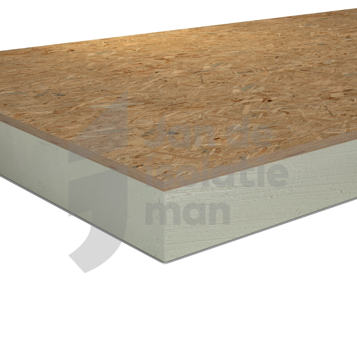 PIR+OSB 1200x600x30+9mm Recht Rd:1.36 (=0,72 m²)