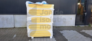 B-keus PIR afschot 2-zijdig aluminium 1200x1200x45/70mm Rd: 1.82/3.18 (=1,44 m²)