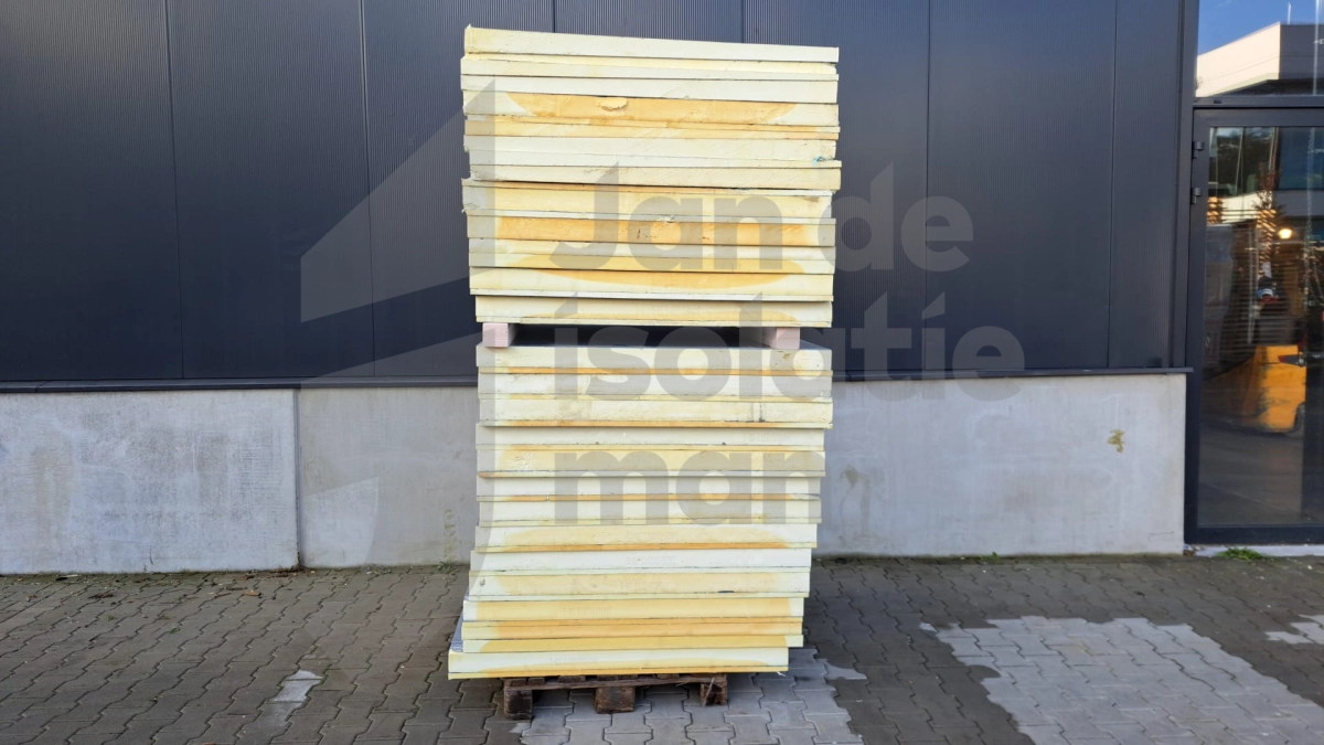 B-keus PIR 2-zijdig aluminium 1200x1200x90mm Rd:4.09 (=1,44 m²)