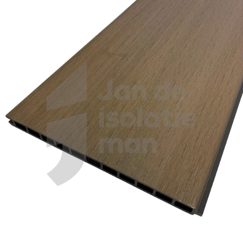 Composiet schutting Teak 1790x280x20mm (=0,50m²)