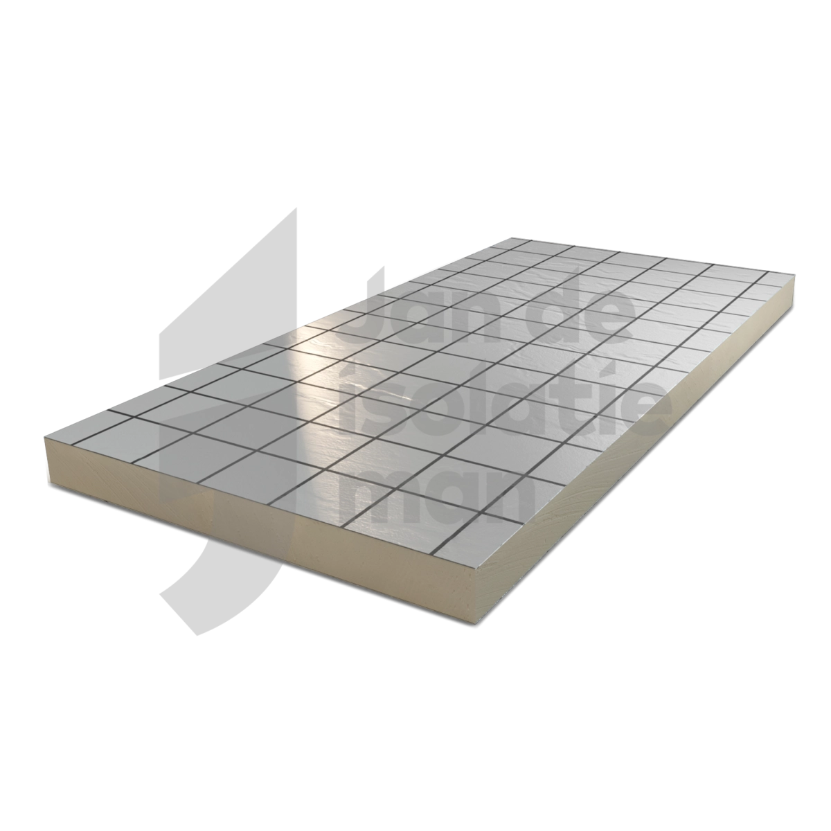 PIR 2-zijdig Aluminium 1200x600x160mm Rd:7.25(=0,72 m²)